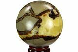 Polished Septarian Sphere - Madagascar #122926-1